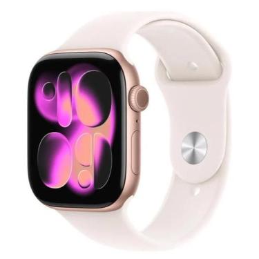 Imagem de Apple.Watch.Series 11 GPS Caixa cor de ouro rosa de alumínio 46mm P.M 