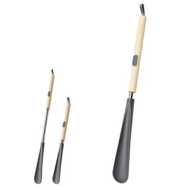 Imagem de Calcador Sapato Extensivel Espatula Calcadeira Sapatenis Tenis Sneaker