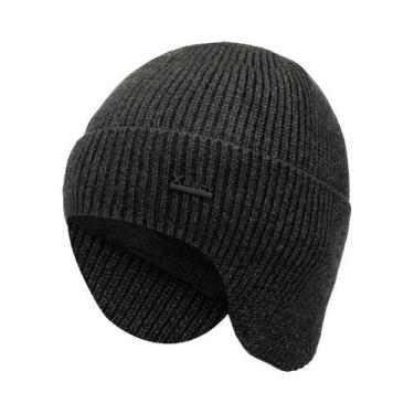 Imagem de Gorro De Inverno Masculino Com Protetor De Orelhas Em Fleece, Quente, 