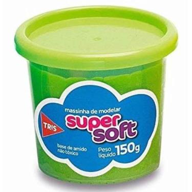 Imagem de Massinha de modelar soft tris pote 150g verde