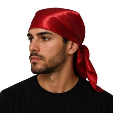 Imagem de Lenço Bandana de Cetim - - Vermelho - Único - Vermelho - Único - Mundo