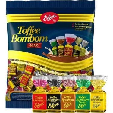 Imagem de Bala Caramelo Erlan Toffee Mix 500g 80un Sabores Chocolate M