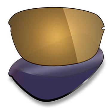 Imagem de XELD Lentes de substituição para Oakley Half Wire 2.0 – Opções, Xeld Polarizado, bronze e ouro, One Size