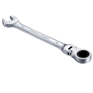 Imagem de KATUR Conjunto de chaves de catraca de 12 mm, chave de catraca flexível, ferramenta métrica de aço cromo vanádio (12 mm)