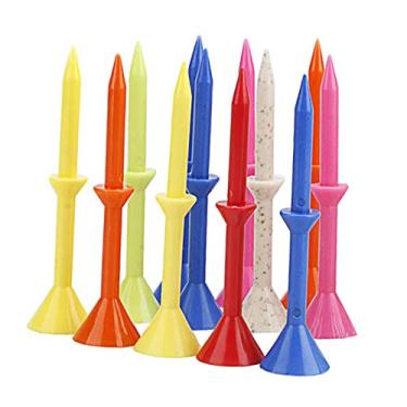 Imagem de Newmind Pacote com 12 suportes de borracha para golfe, treino de alcance, tapetes duráveis para usar – 83 mm