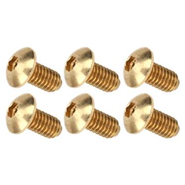 Imagem de Parafusos de cobre puro, parafusos de soquete sextavados textura clara de cobre com 50 peças para indústria automobilística(M4 * 8 mm)