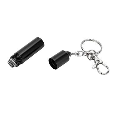 Imagem de SPYMINNPOO Modelador de ponta de taco de bilhar para tacos de bilhar, ferramenta de reparo de picar com chaveiro, acessórios de bilhar e piscina (preto)