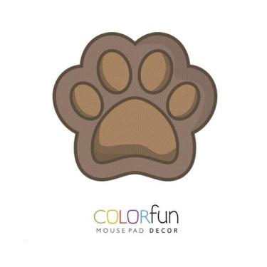 Imagem de Mousepad / Imã Decorativo Em Neoprene Decor Colorfun Dog Paw - Reliza