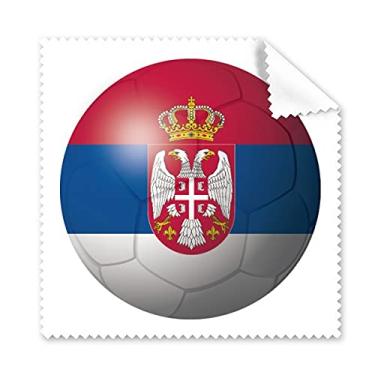 Imagem de Pano de limpeza da tela do telefone com a bandeira nacional da Sérvia, 5 peças