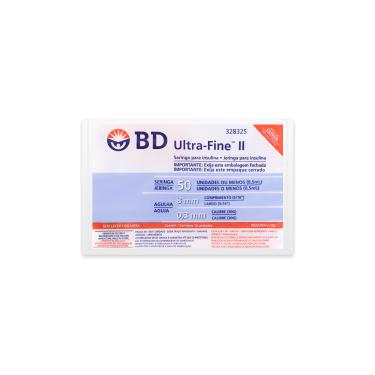 Imagem de Seringa de Insulina BD Ultra-Fine 8mm 50UI com 10 unidades 10 Unidades