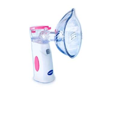Imagem de Medicate Inalador Portátil Mesh Colors Com Bateria Recarregável Rosa