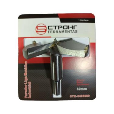 Imagem de Broca Fresa Forstner Furo 80Mm Para Madeira Com Ponta Guia