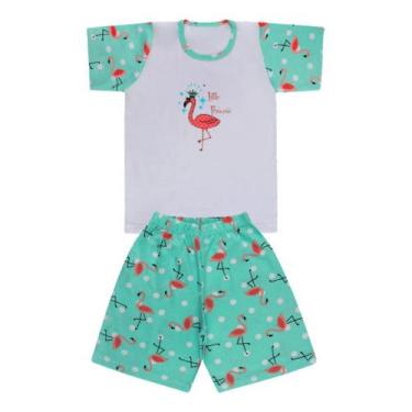 Imagem de Pijama Blusa E Short De Flamingos - Big Bless