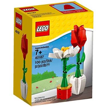 Imagem de LEGO Conjunto de 100 peças para exibição de flores (40187)