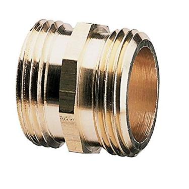 Imagem de Gilmour Conector de mangueira macho duplo de latão de 1,9 cm (3/4") 7MH7MH