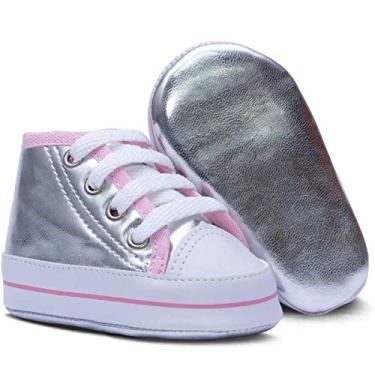 Imagem de Sapatinho Bebe Tenis Star Menina 01.03 (Prata, P)