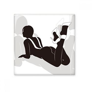 Imagem de Pedra adorna de tijolos vitrificados com salto alto