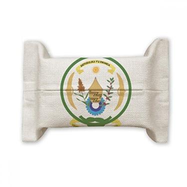 Imagem de Bolsa de linho de algodão com emblema nacional da África do Ruanda