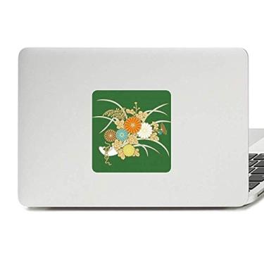 Imagem de Adesivo de outono japonês flor amarela decalque vinil paster laptop decoração PC