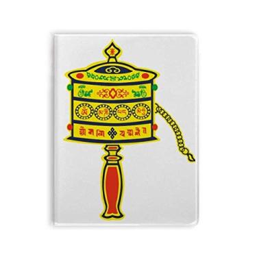 Imagem de Pasta de oração budismo Religião Sânscrito Caderno Capa de Goma Diário Capa Macia