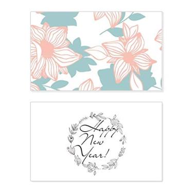 Imagem de Blue Curacao Flower Plant Paint New Year Festival Greeting Card Bless Message Gift