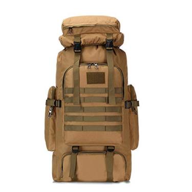 Imagem de C/H Mochila masculina de grande capacidade de 80 litros, para caminhadas ao ar livre, mochila tática Molle, mochila militar