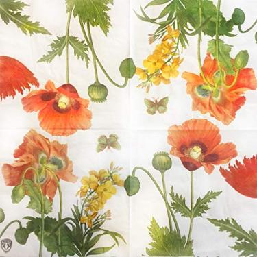 Imagem de Guardanapos de papel colorido, 20 guardanapos chiques para casamento, chá de jantar, chá de festa, (flor de papel, 1)
