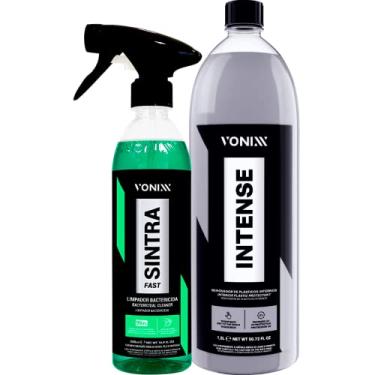Imagem de Limpador Revitalizador Restaurador De Plástico Interno Carro Caminhão Auto em Geral Intense 1,5L Sintra Fast 500 ml Vonixx