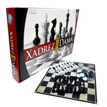 Jogo De Xadrez Oficial Tabuleiro Dobrável Grande Estojo - Xalingo - Jogo de  Dominó, Dama e Xadrez - Magazine Luiza