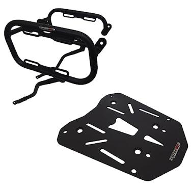 Imagem de Kit Suporte de Bauletos/Bau Lateral + Bagageiro/Suporte Baú Traseiro Coyote - Versys 300 X ano 2017 em diante