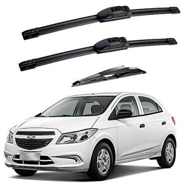 Imagem de Kit 3 Palheta Limpador Parabrisa Carro Onix Joy 2019 Á 2022