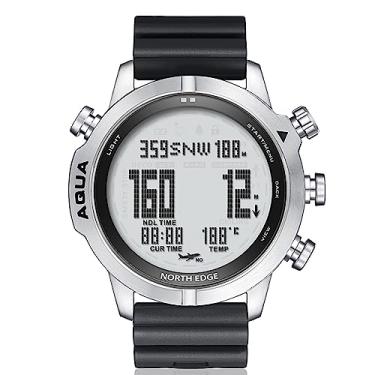 Imagem de Entemah Relógio de mergulho digital para homens Relógio de computador de mergulho Relógios de mergulho Relógios de pulso masculinos com bússola Altímetro Barômetro
