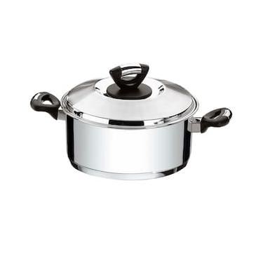 Imagem de Caçarola Rasa Tramontina Solar Baquelite Inox - 20cm