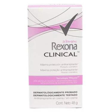 Imagem de Desodorante Antitranspirante Creme Rexona Women Clinical 48G