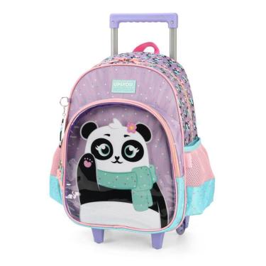Imagem de Kit Mochila Infantil Com Lancheira Pandinha Lilás - Up4you