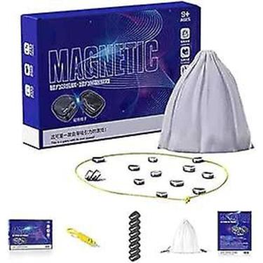 Imagem de Tabuleiro magnético para jogos de xadrez com peças magnéticas