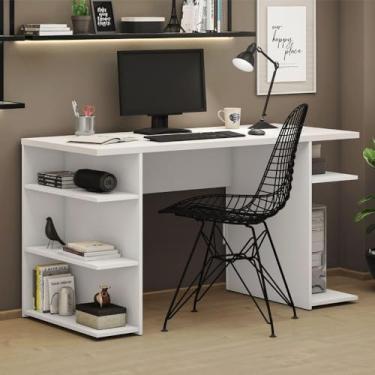 Imagem de Escrivaninha Mesa para Computador Office 9409 Madesa - Branco