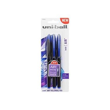 Imagem de uni-ball Caneta esferográfica Air Rollerball, ponta fina (0,7 mm), azul, 3 unidades