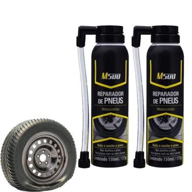 Imagem de Kit 2 Reparador De Pneu Instantâneo Tapa Furo M500 150Ml