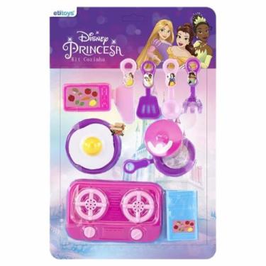 Imagem de Brinquedo Educativo Jogo De Cozinha Panelas Princesas Infantil 11 Peça