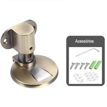 Imagem de Trava Porta Fixador E Prendedor Ajustável Ímã Magnético - Youtek (Bronze)