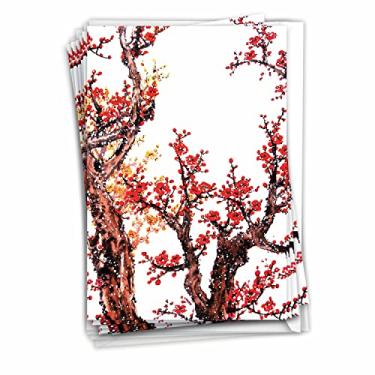 Imagem de The Best Card Company Cheers and Cherries - 12 cartões comemorativos de ano novo chinês em caixa com envelopes (4,63 x 6,75 polegadas) - C5072CCNG-B12x1