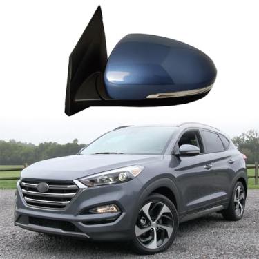 Imagem de Espelho retrovisor de carro adequado para Hyundai Tucson 2015-2019 Conjunto de espelho lateral do motorista para acessórios Hyundai Tucson (10 fios)