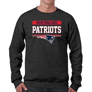 Imagem de Team Fan Apparel NFL Adult Property of Crewneck Moletom de lã - masculino e feminino - Mantenha-se aquecido e represente seu time com estilo