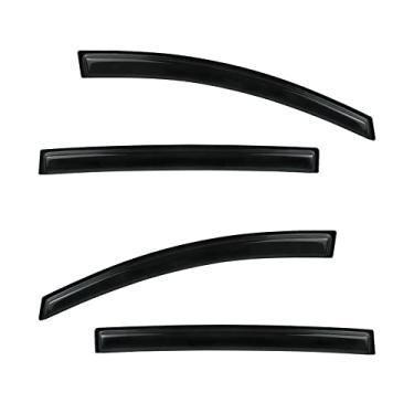 Imagem de D&O MOTOR Defletor de visor de janela, conjunto de 4 peças de fita na ventilação da janela protetor de chuva fumê escuro 94452 para Honda Odyssey 2018-2022