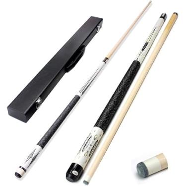 Imagem de Bastão de sinuca, 1/2 taco de bilhar articulado, conjunto de tacos de bilhar de bolas de bilhar, aperto de mão antiderrapante, bastões de tacos para jogadores profissionais de bilhar (taco de bilhar +