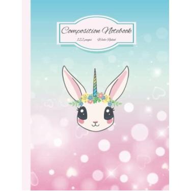 Imagem de Caderno de composição: Caderno de unicórnio para meninas de 8 a 12 anos