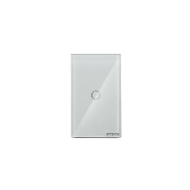 Imagem de Steck, Interruptor Inteligente 4X2", Touch Wi-Fi Steck Ambiente Conectado, 1 Módulo, Bivolt, Branco