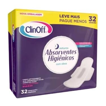 Imagem de Absorvente Suave Clin Off Com 32 Noturno Com Abas