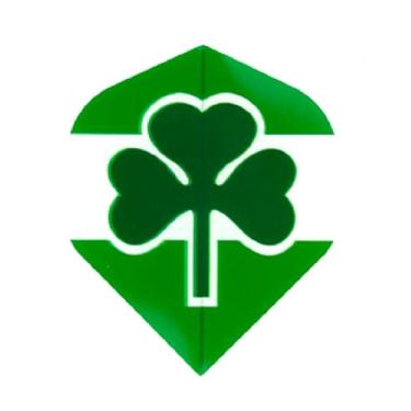 Imagem de US Darts – 5 conjuntos (15 voos) Irlanda irlandesa, padrão de trevo de dardos (fundo branco)